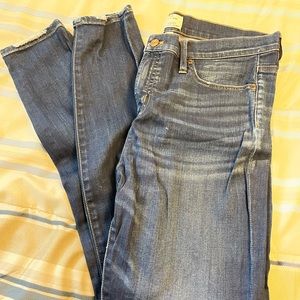 J Crew dark navy skinny jeans.  Size 32 Long.